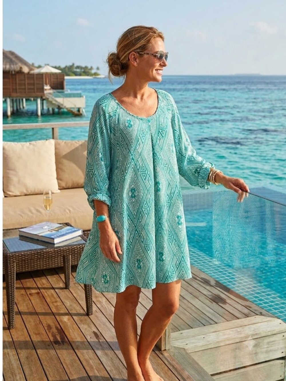 Tori Richard Silk Resort Wear Mini Dress Size 4